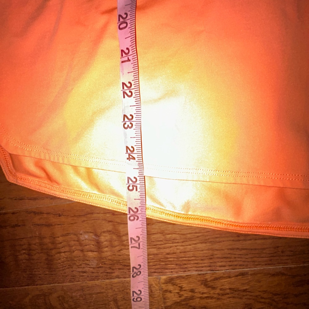 Under Armour Womens XL Loose heatgear Orange Coral collar Short Sleeve Top - Picture 8 of 9